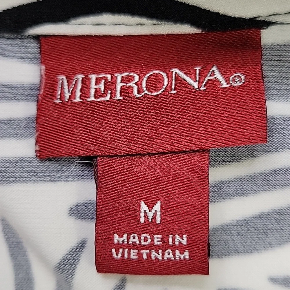 Merona Shirtwaist Zebra Print Dress SZ M - Picture 8 of 10